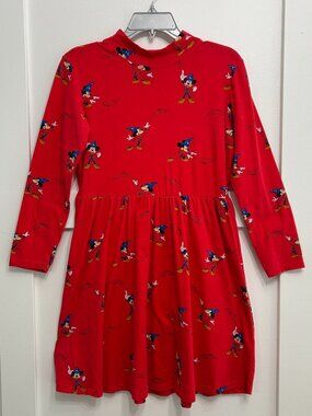 Disney Cakeworthy Fantasia Sorcerer Mickey T-Shirt Dress for Women Large